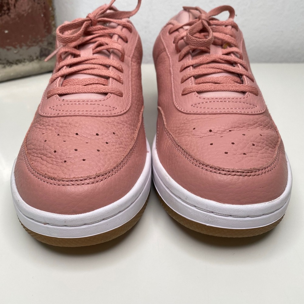 Nike Court Vintage Premium Pink Leather Sneakers Casual Shoes Size 12 - Picture 4 of 9